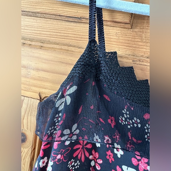 TWIN-SET ITALY (made in) SIMONS BARBIERI Loose Floral TANK with Lace NWT - Picture 12 of 14